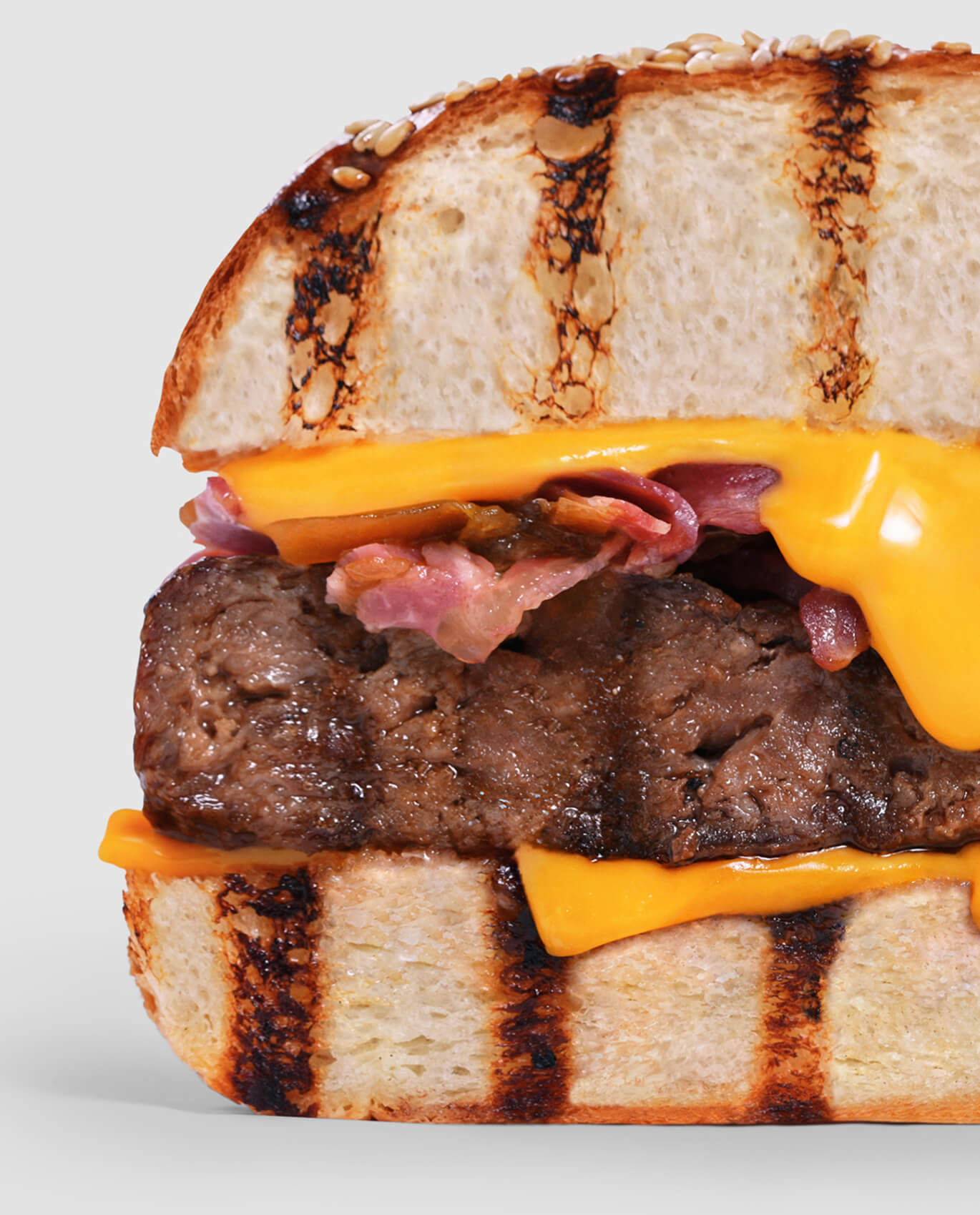 Close up of burger