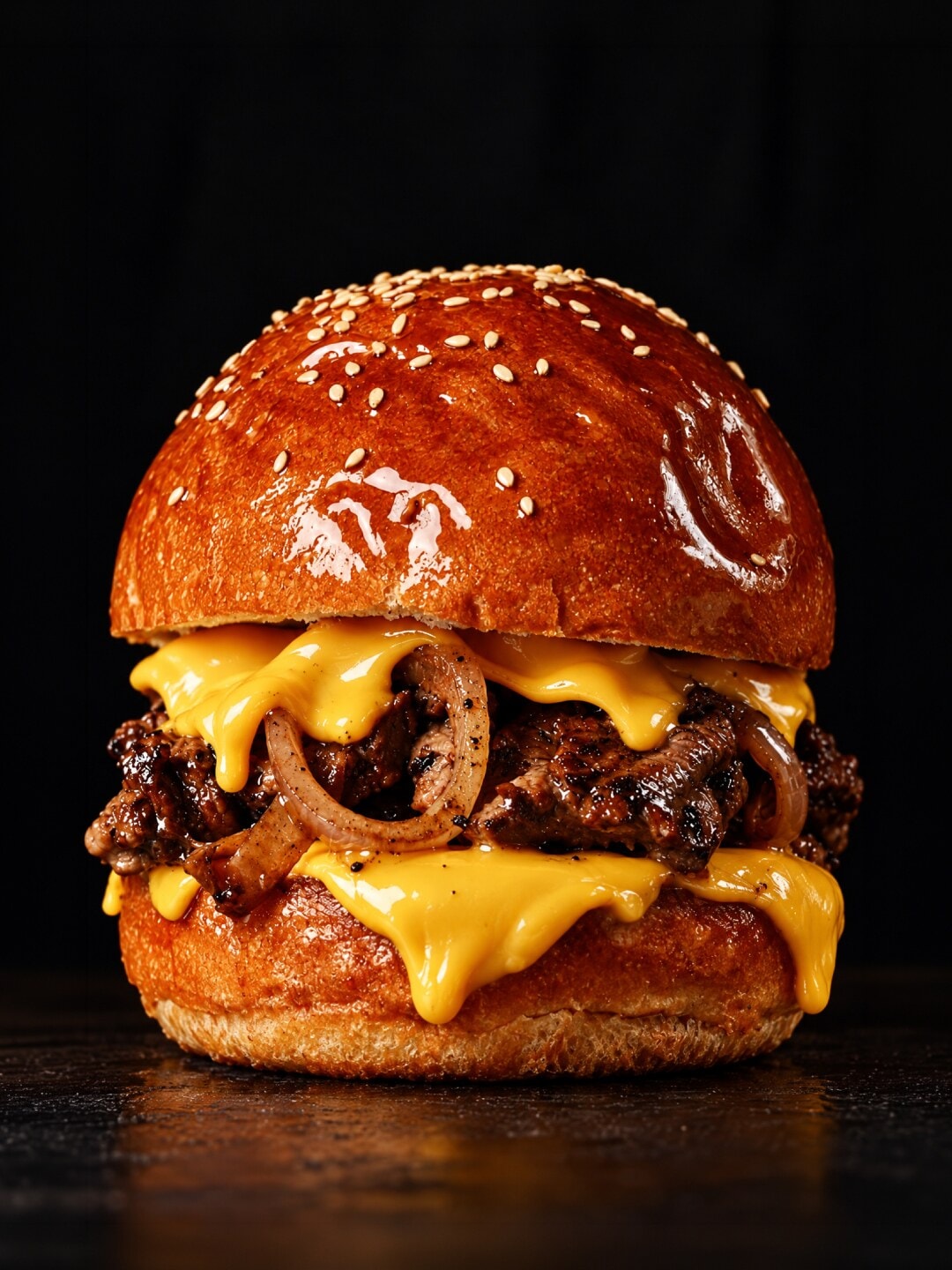 Burger yakın çekim